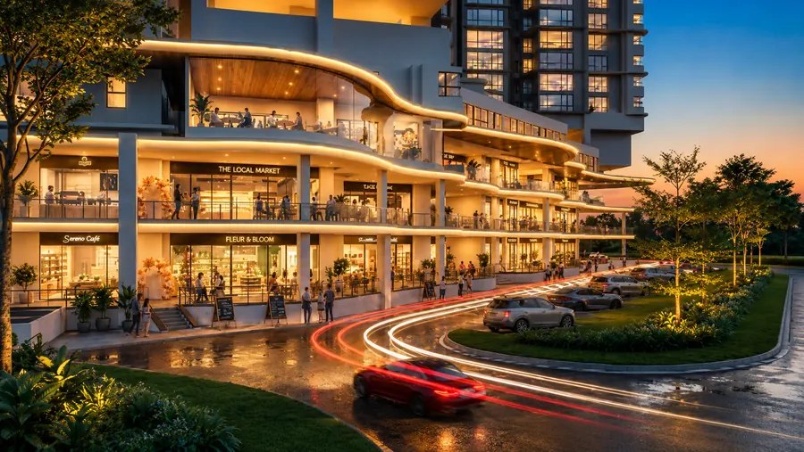 Retail Frontage at Cappella Embassy